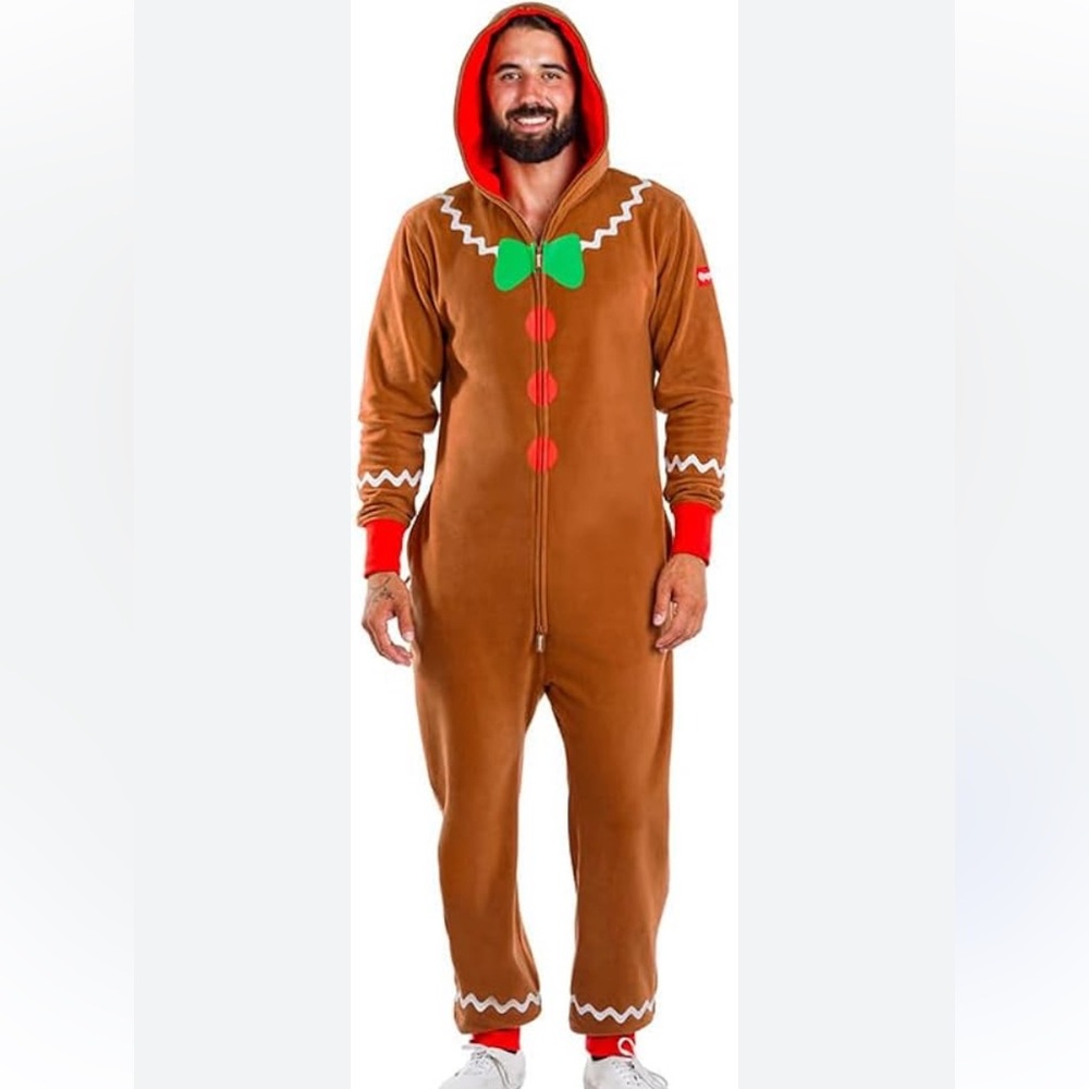 Tipsy Elves Gingerbread Man Costume Onesie Christmas Spirit Week